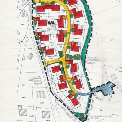 Lageplan Baugebiet "An der Mantlarner Straße"