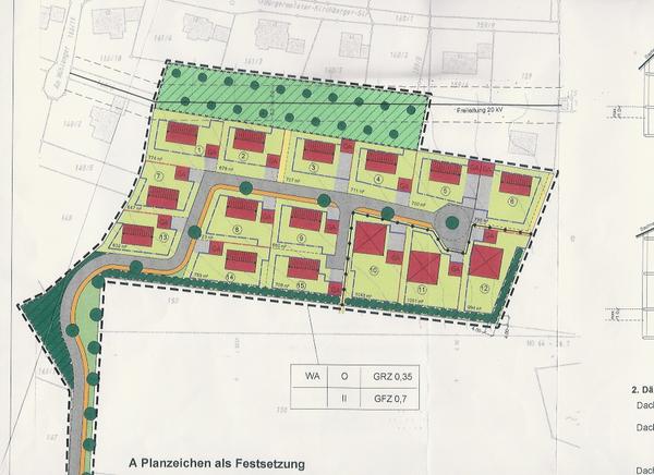 Lageplan Baugebiet "Am Setzterweiher - Nord"