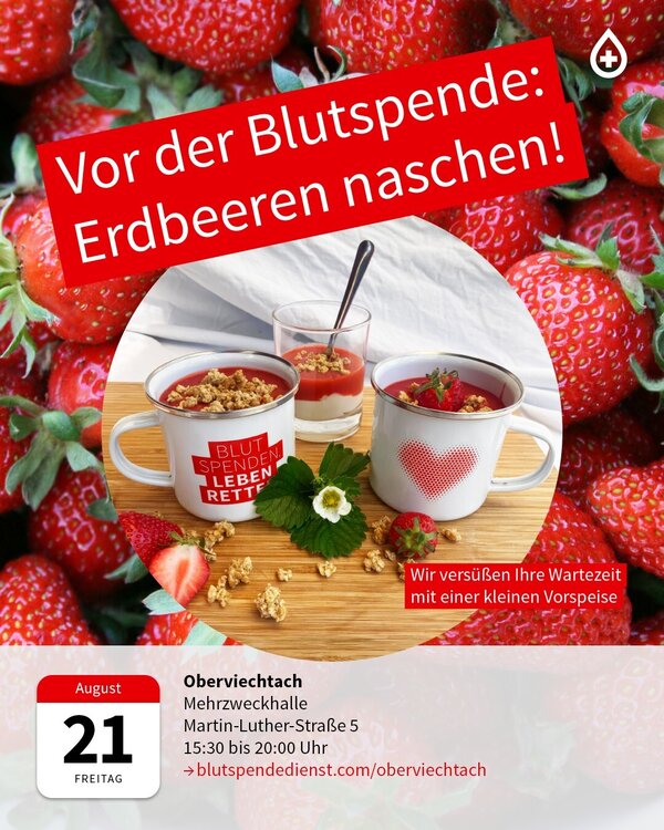 Blutspende Erdbeeren