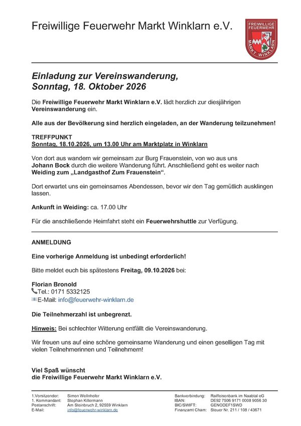 Vereinswanderung